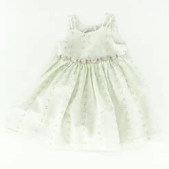 Green Embroidery Detail Dress