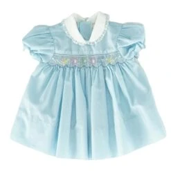 Vintage Embroidered Smocked Dress