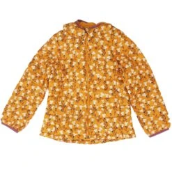 Orange Floral Outerwear