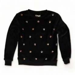 Black Embroidery Detail Top