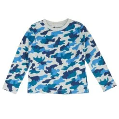 Blue Camo Top