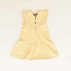 Vince Camuto Yellow Striped Dress