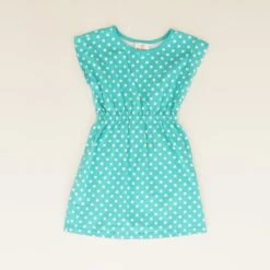 Turquoise Polka Dot Dress