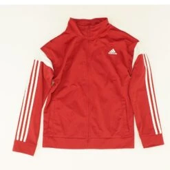 ADIDAS Red Striped Outerwear