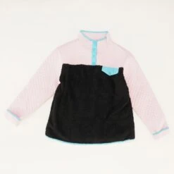 Black Color Block Outerwear