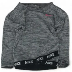 Nike Gray Striped Top