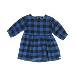 Blue Plaid Dress