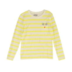 Neon Yellow Striped Top