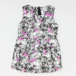 MILLY Gray Floral Dress
