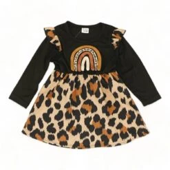 Black Animal Print Dress