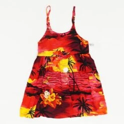 N/A Pink Tropical Dress