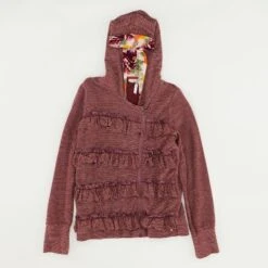 Burgundy Striped Outerwear