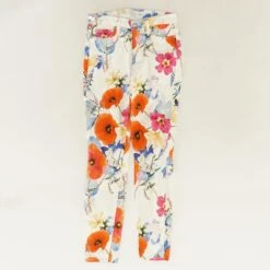7 For All Mankind Ivory Floral Bottom
