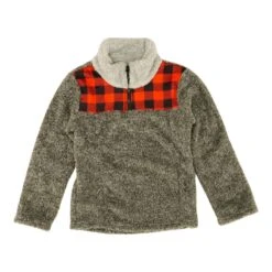 N/A Charcoal Plaid Outerwear