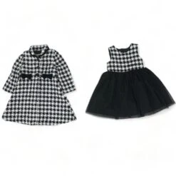 Black Houndstooth Dress