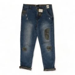 COTTON ON Blue Denim Green Camo Bottom