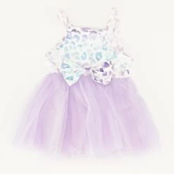 N/A Purple Animal Print Dress