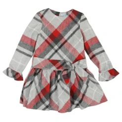 Mayoral Gray Plaid Dress