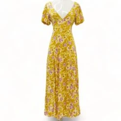 Yellow Floral Dress