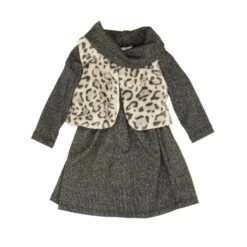 Charcoal Animal Print Dress