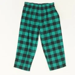 Vintage Teal Plaid Flannel Pajama Pants