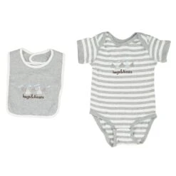 Gray Striped Onesie