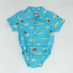 Wrangler Turquoise Animal Onesie