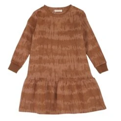Brown Tie Dye Dress