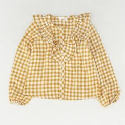 Mustard Check Top