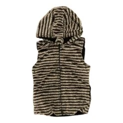 Gray Striped Outerwear