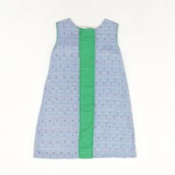 Blue Color Block Dress