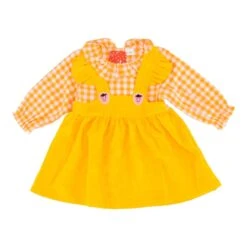 Yellow Check Dress